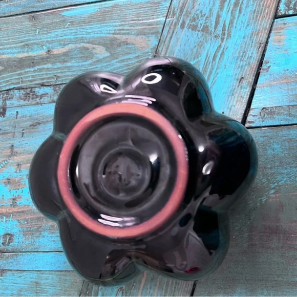 Vintage Blue Mountain Pottery Green Drip Glaze Lotus Bowl Planter - Picture 8 of 8